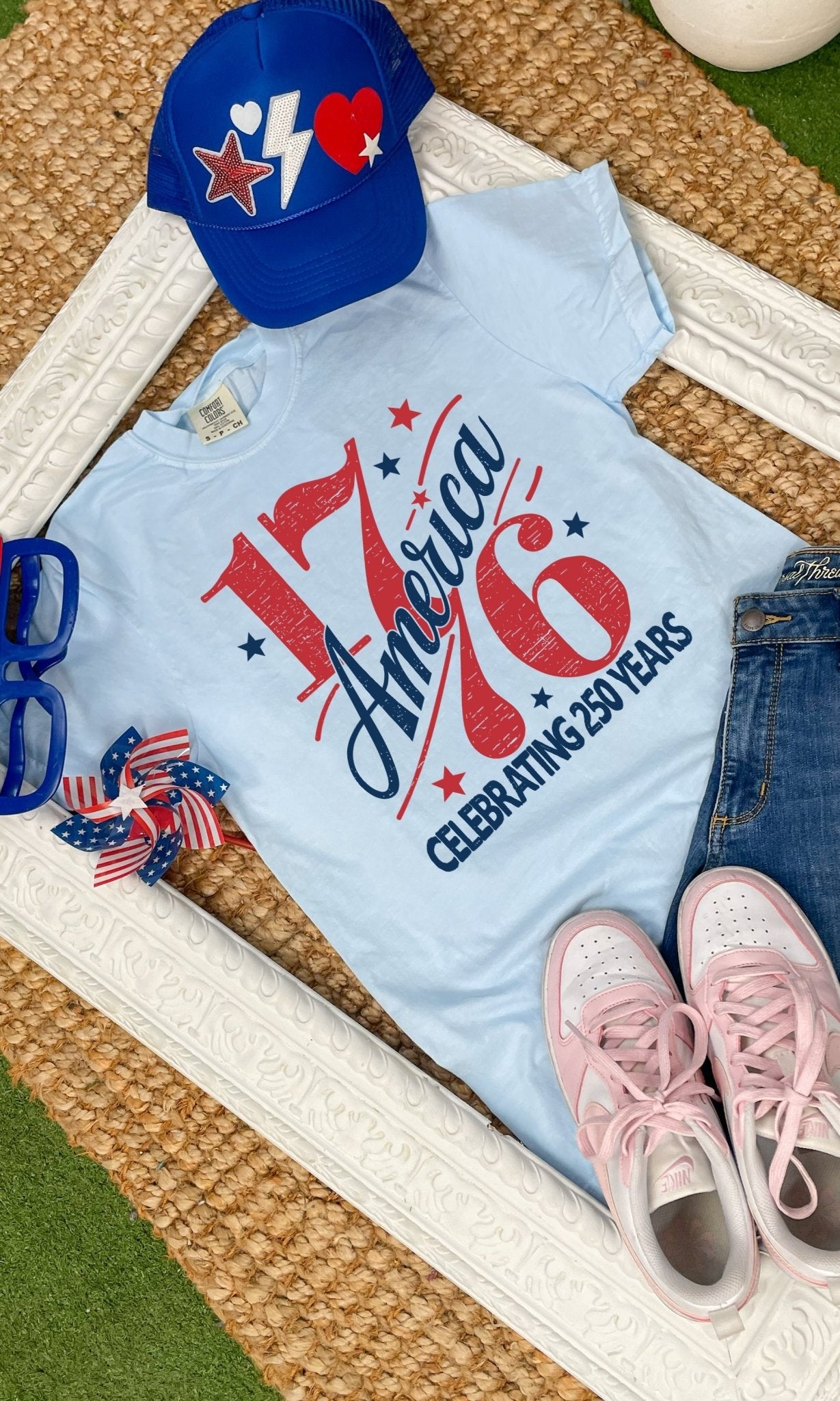 1776 America Comfort Color Graphic T-Shirt - Free Spirited