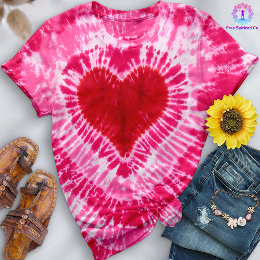 Pink Heart Premium Hand-Dyed Comfort Shirt