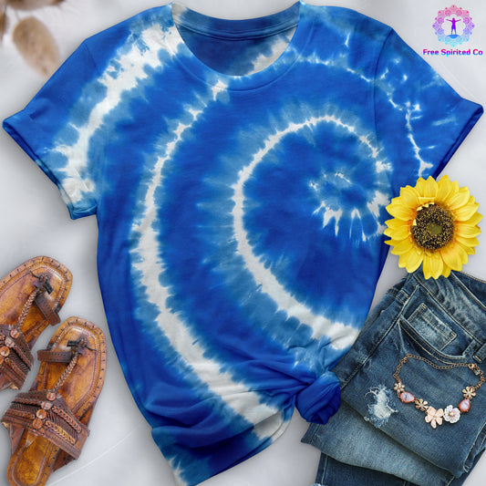 Swirl Blue Premium Hand-Dyed Comfort Shirt