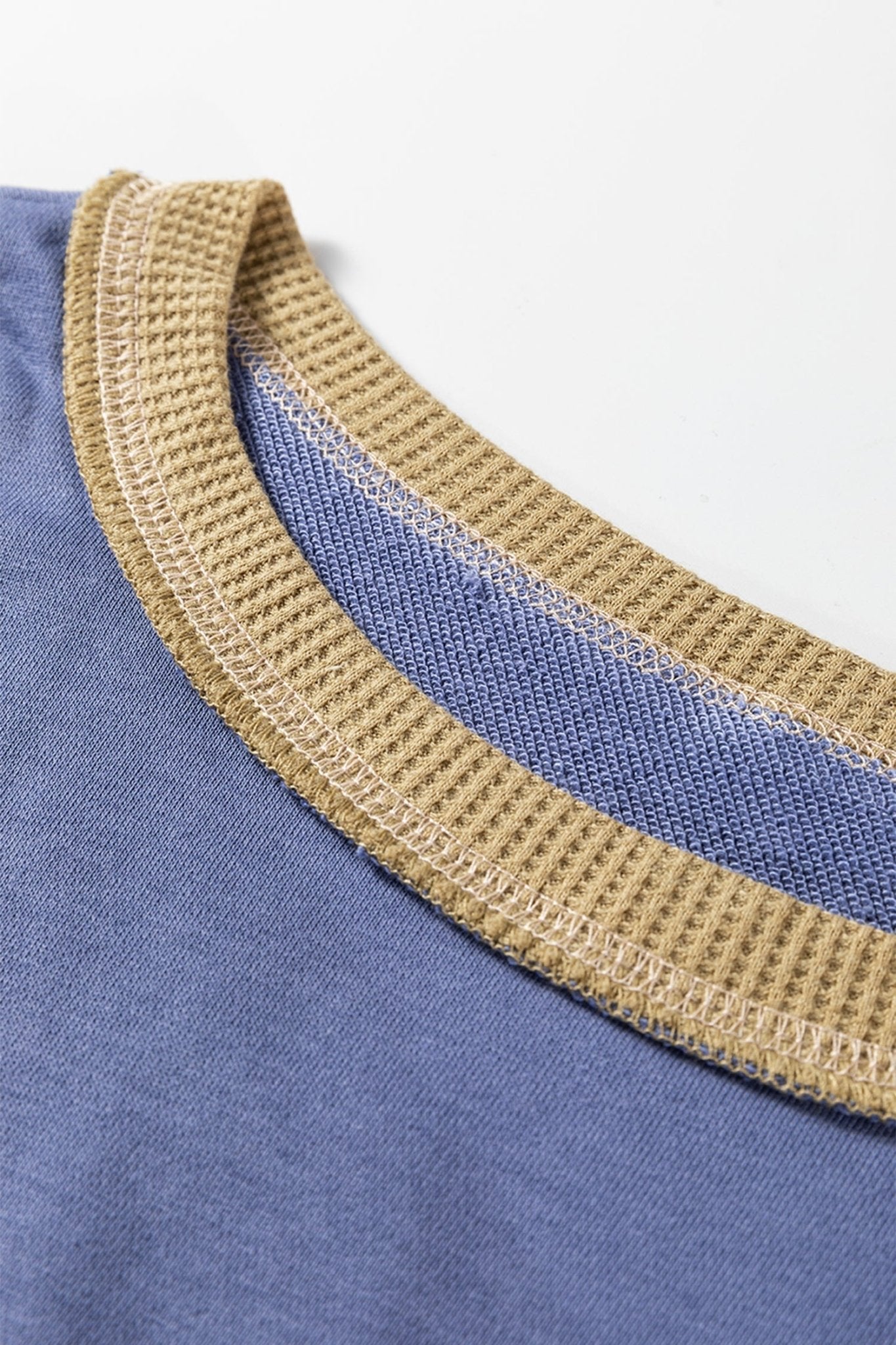 Alaina Waffle Patchwork Oversize Sweatshirt by Threaded Pear - Free Spirited