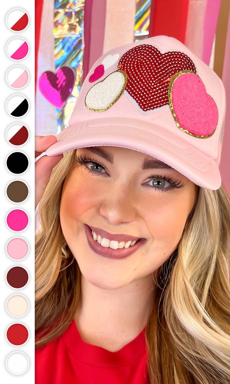 All The Love Valentine Patch Trucker Hat - Free Spirited