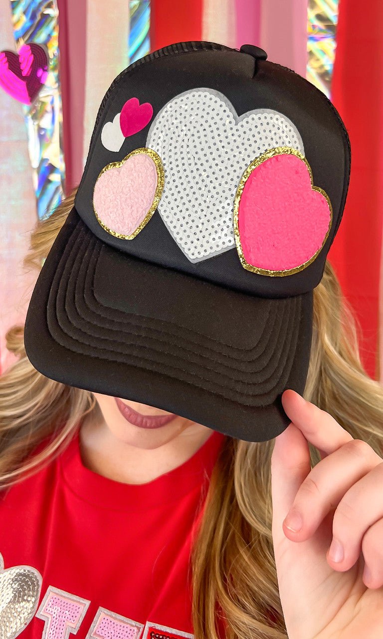 All The Love Valentine Patch Trucker Hat - Free Spirited