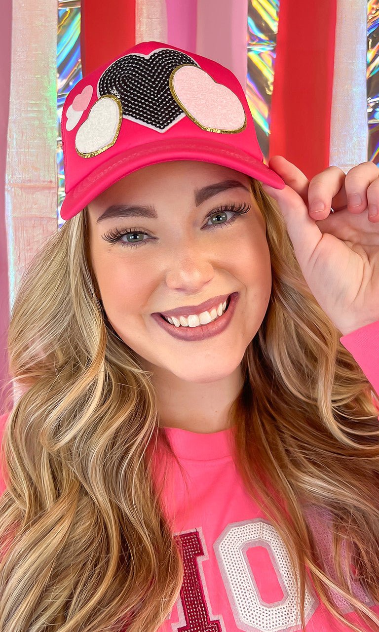 All The Love Valentine Patch Trucker Hat - Free Spirited