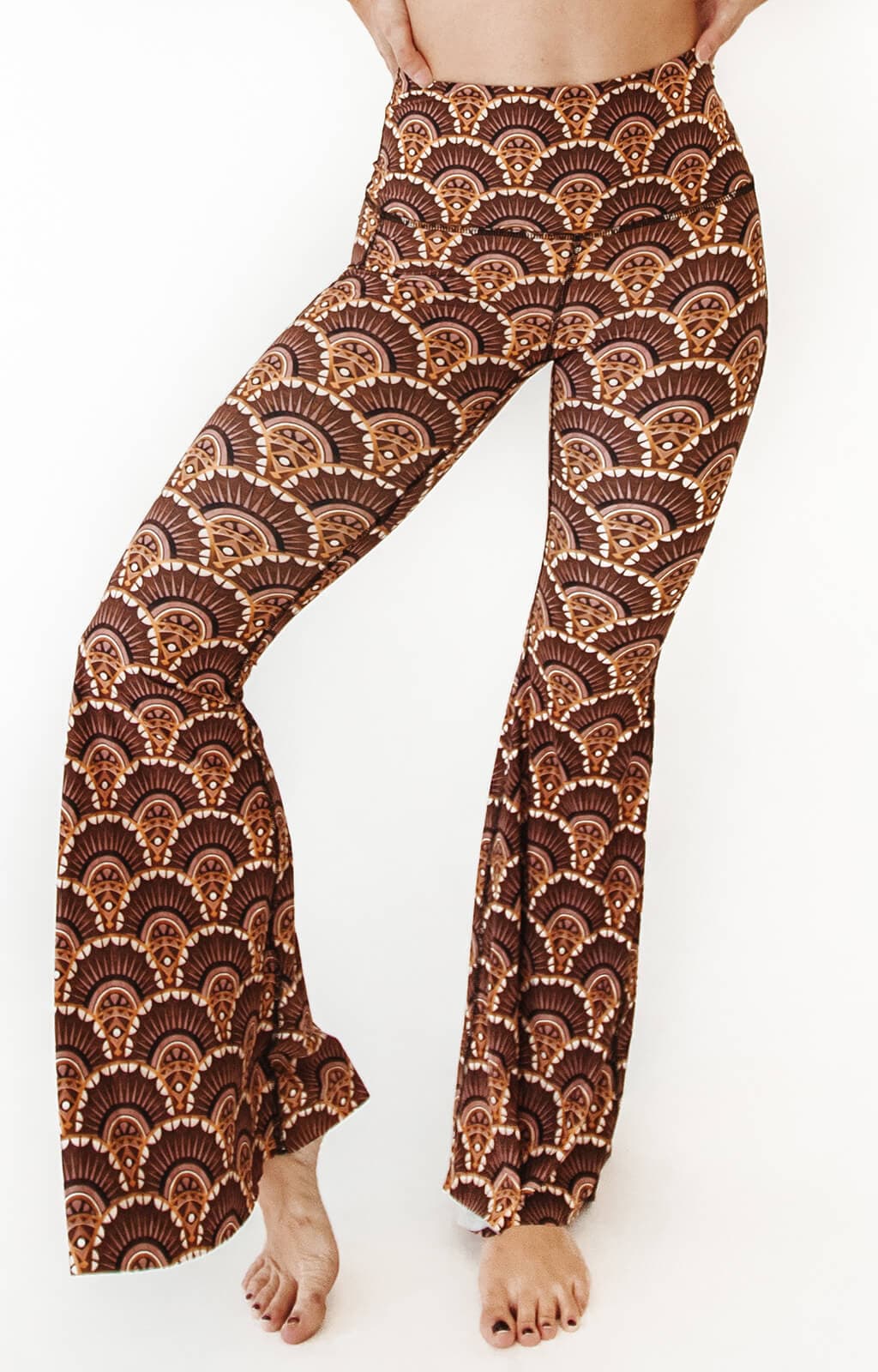 Art Deco Printed Bell Bottoms - Free Spirited