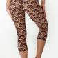 Art Deco Printed Yoga Crops - Free Spirited