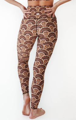 Art Deco Printed Yoga Leggings - Free Spirited