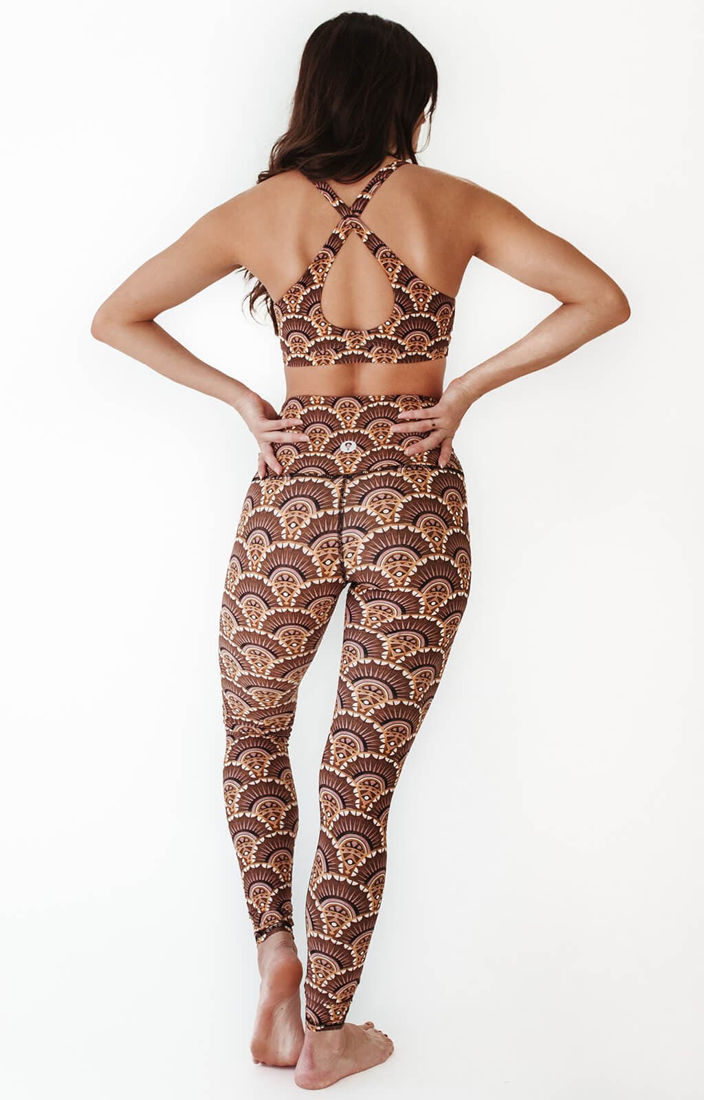 Art Deco Printed Yoga Leggings - Free Spirited