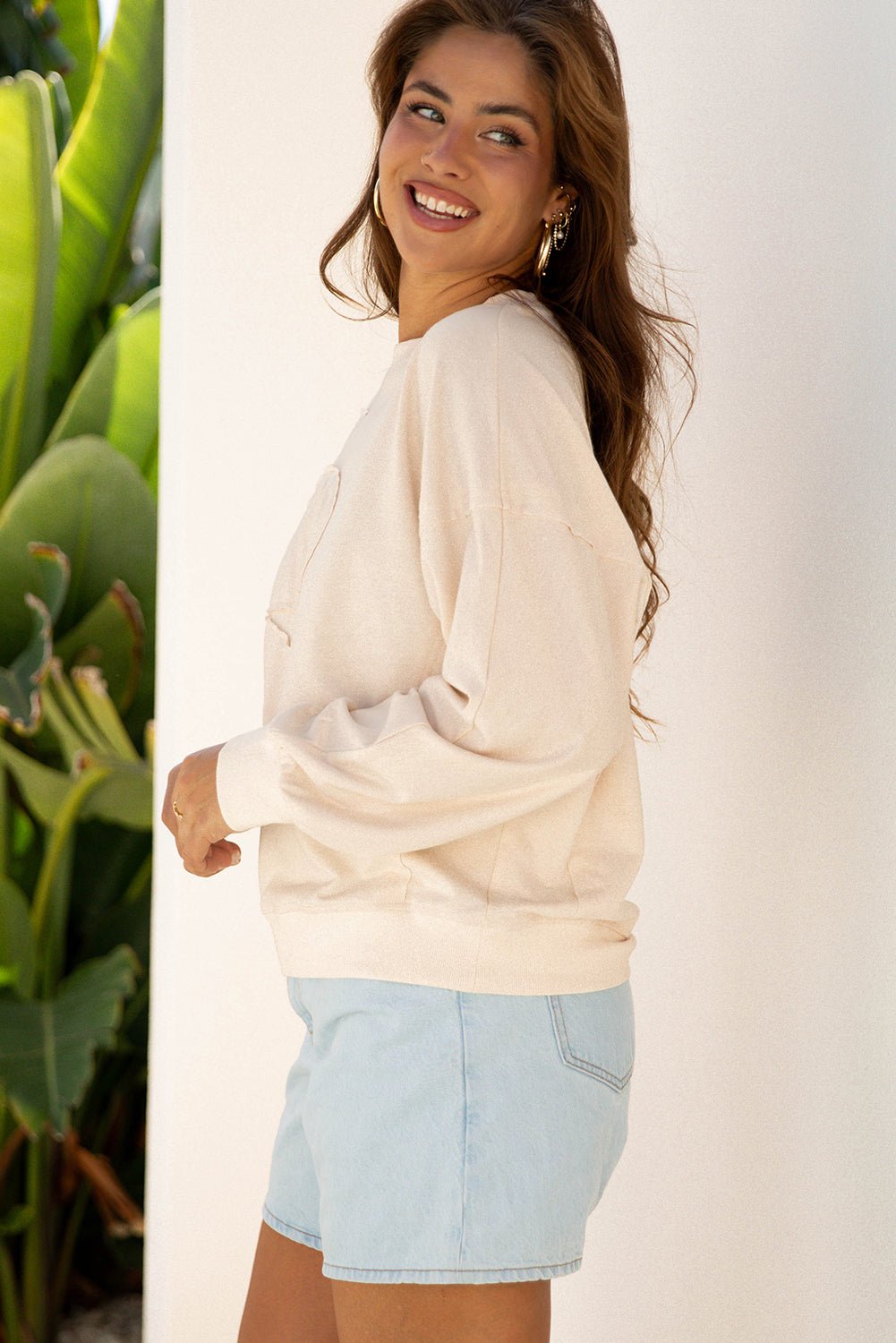 Avery Drop Shoulder Casual Top by Threaded Pear - Free Spirited