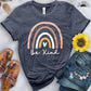 Be Kind Boho Rainbow Tee - Free Spirited