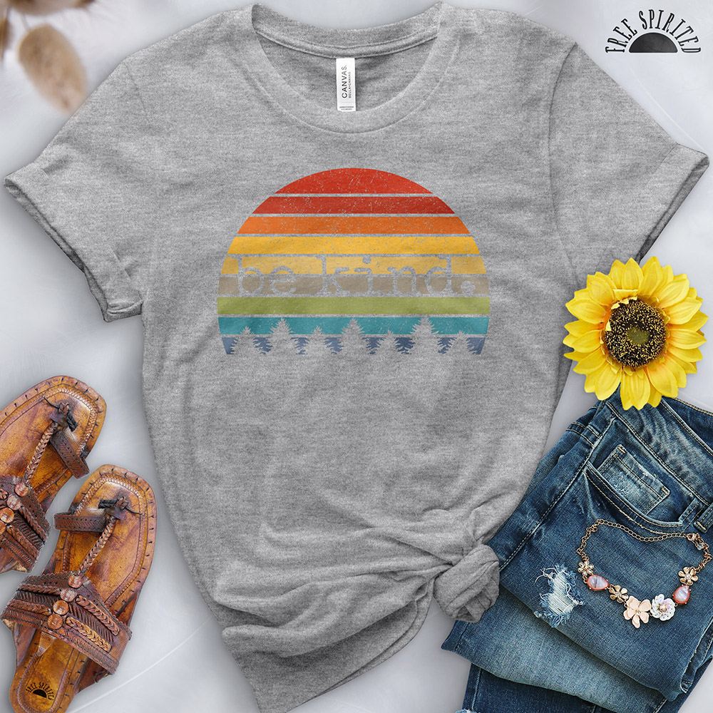 Be Kind Sunset Tee - Free Spirited