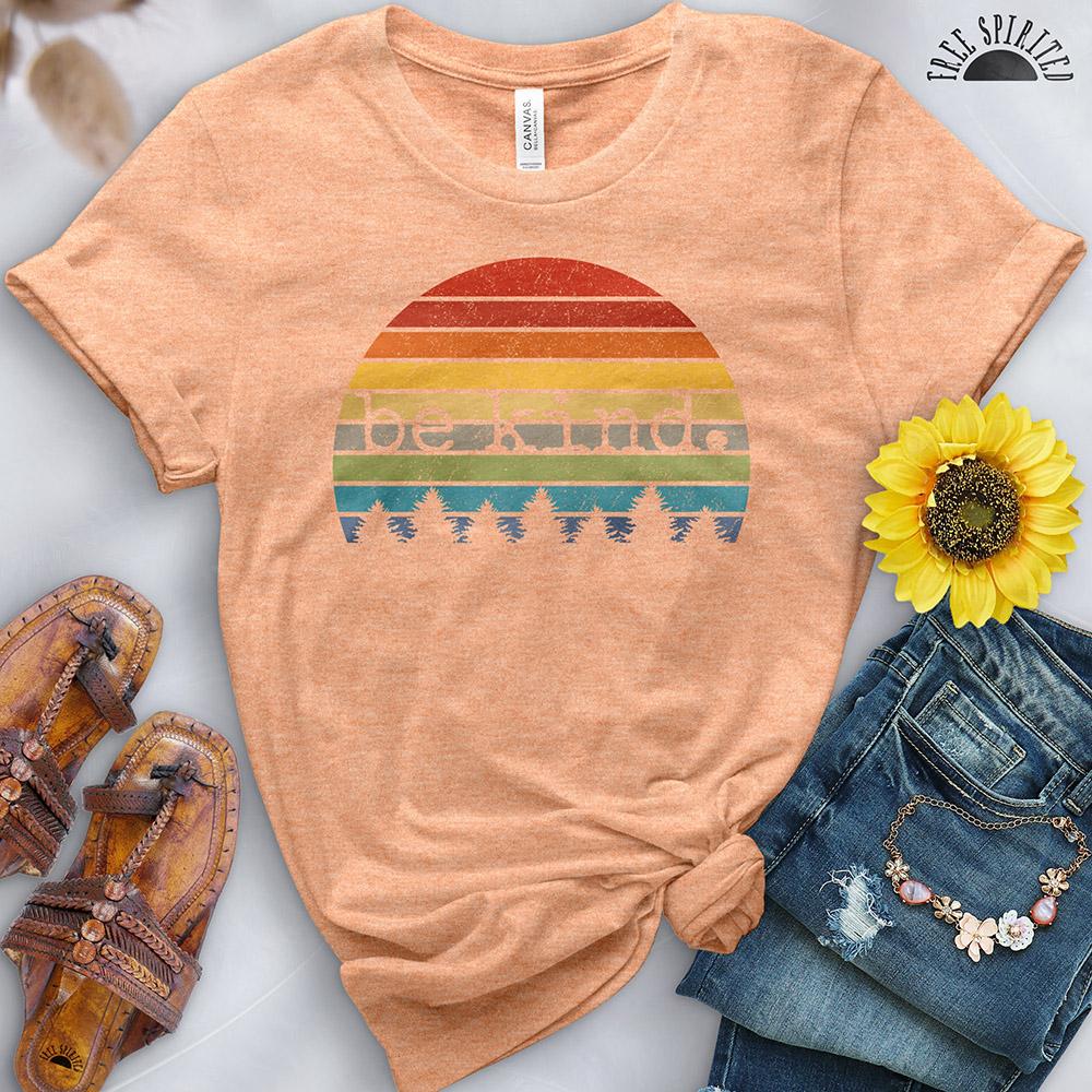 Be Kind Sunset Tee - Free Spirited