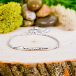 Be Stronger Bar Bracelet - Free Spirited