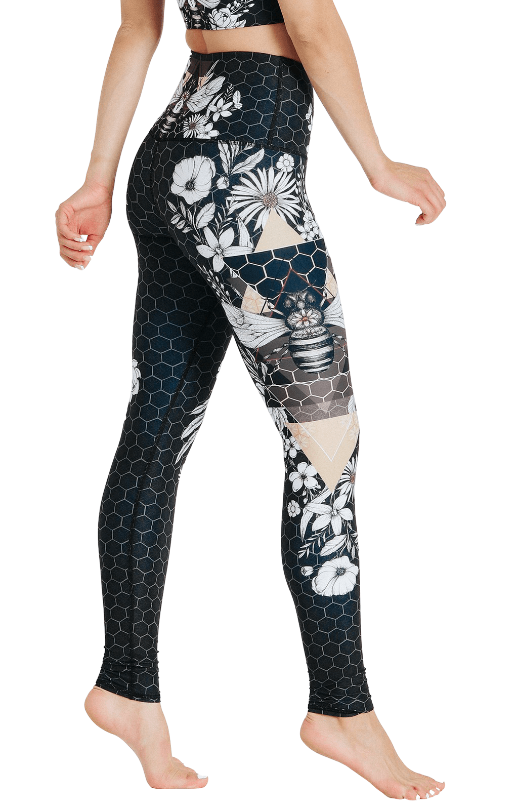 Beeloved Blackout Printed Yoga Legging - Free Spirited