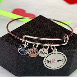 Believe Bangle Bracelet - Free Spirited