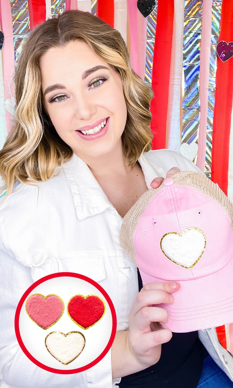 Big Heart Chenille Hat - Free Spirited