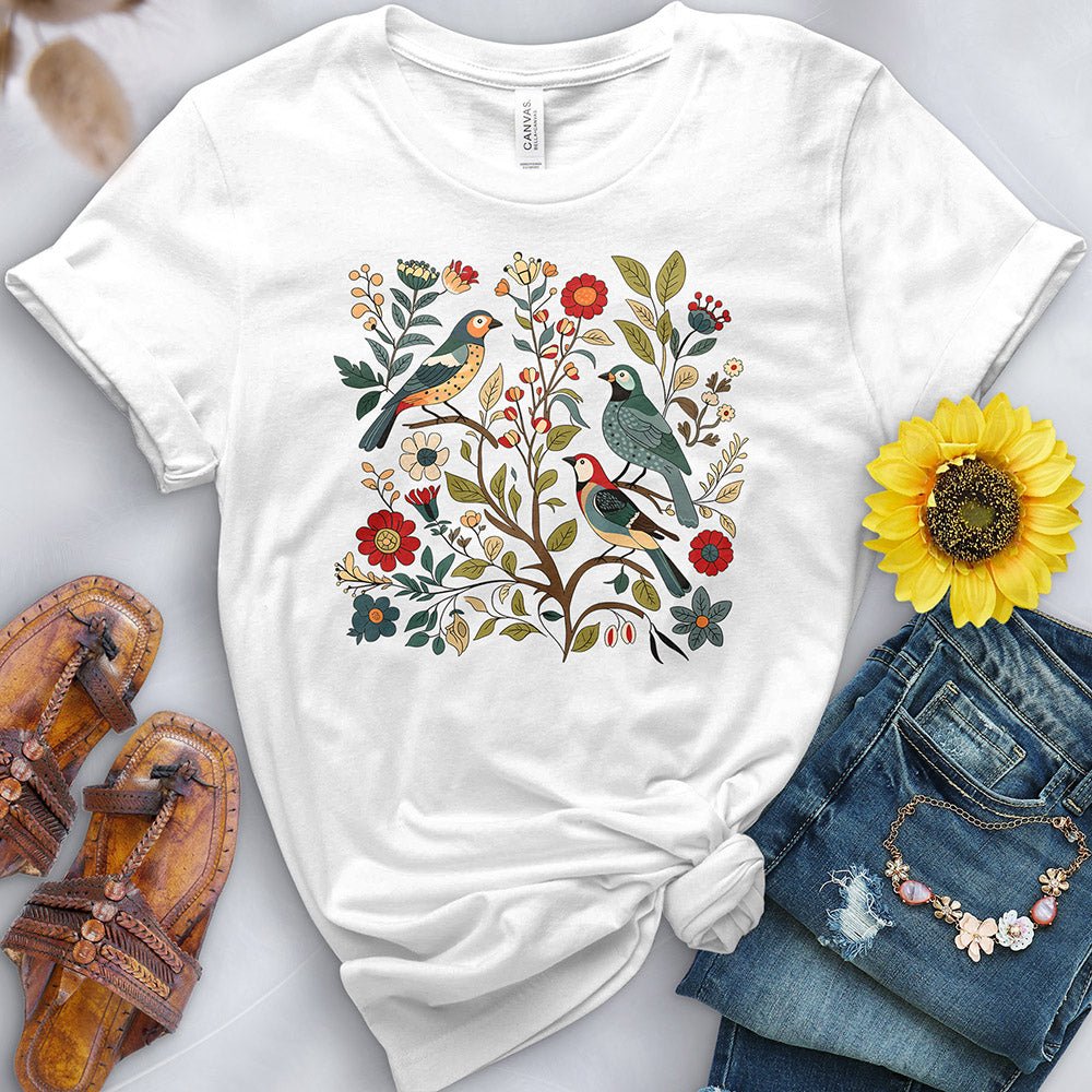 Birds in the Flowers Tee - Free Spirited