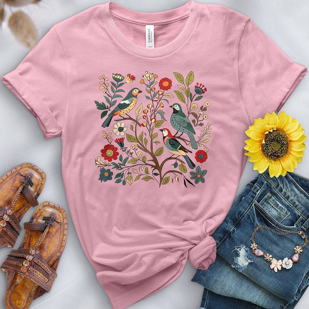 Birds in the Flowers Tee - Free Spirited