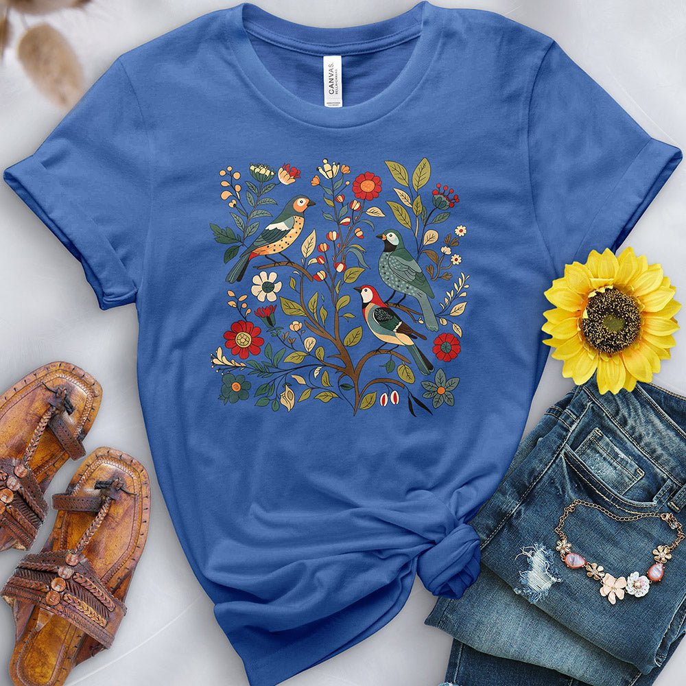 Birds in the Flowers Tee - Free Spirited