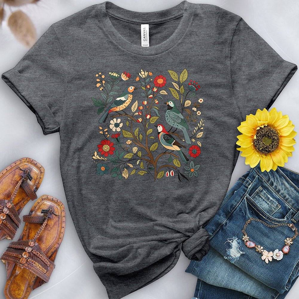 Birds in the Flowers Tee - Free Spirited