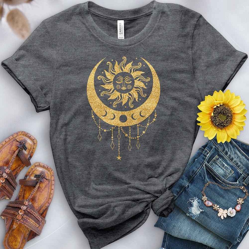 Boho Sun and Moon Tee - Free Spirited