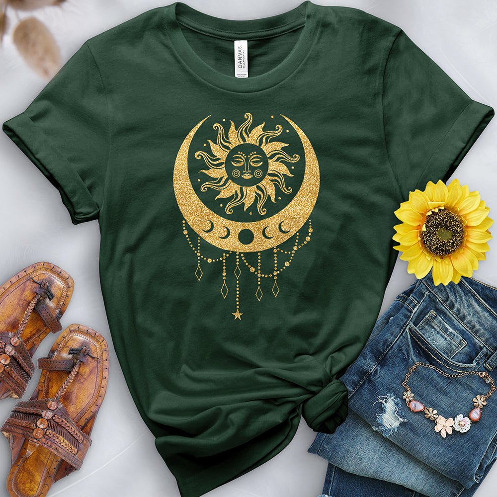 Boho Sun and Moon Tee - Free Spirited