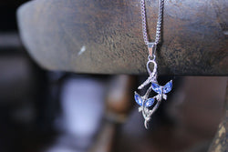 Butterfly Ribbon Necklace - Free Spirited