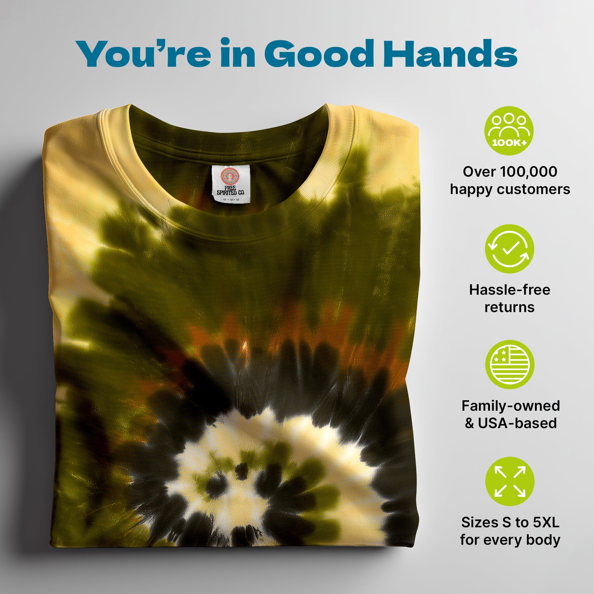 Camo Swirl Premium Hand - Dyed Comfort Shirt - Free Spirited