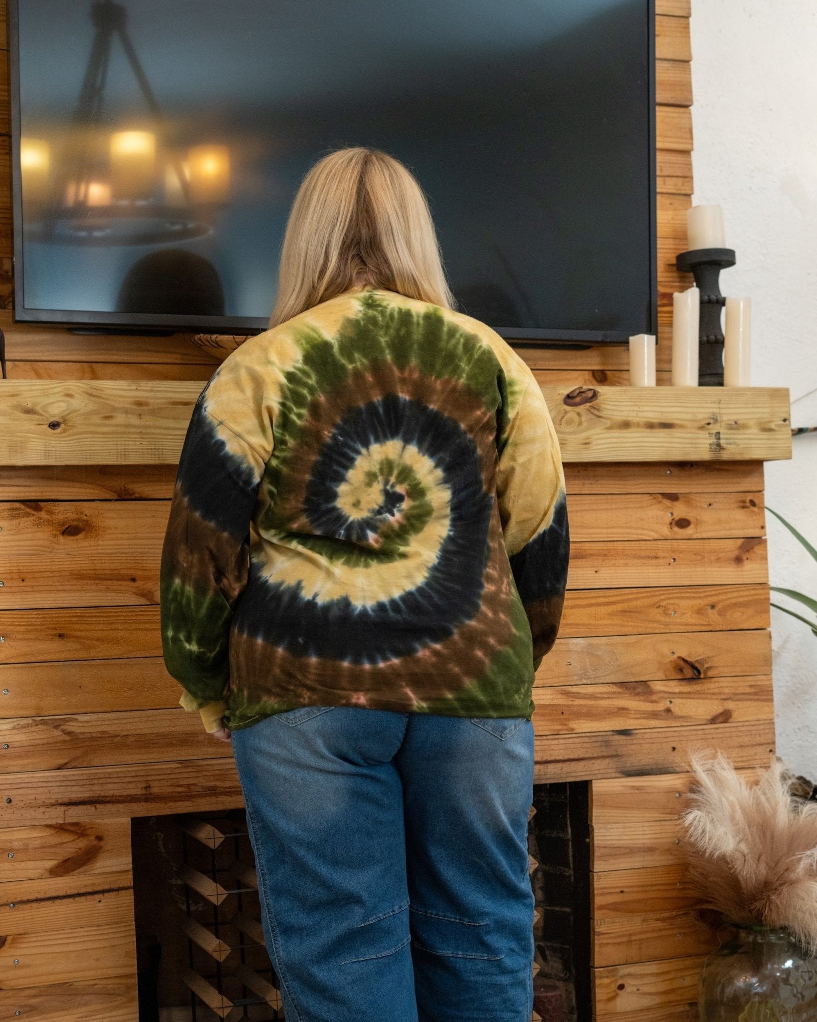 Camo Swirl Hand Dyed Long Sleeve - Free Spirited