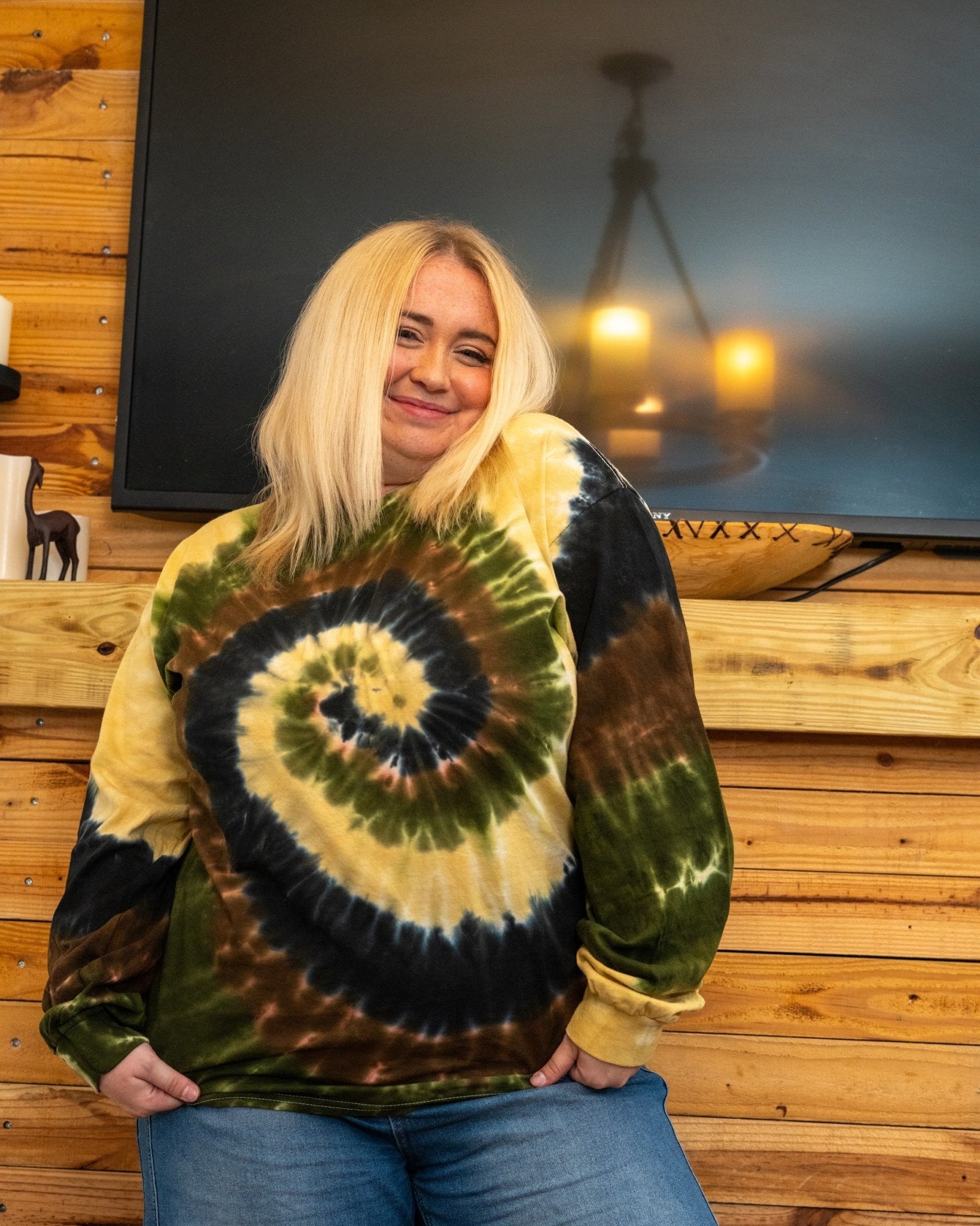 Camo Swirl Hand Dyed Long Sleeve - Free Spirited