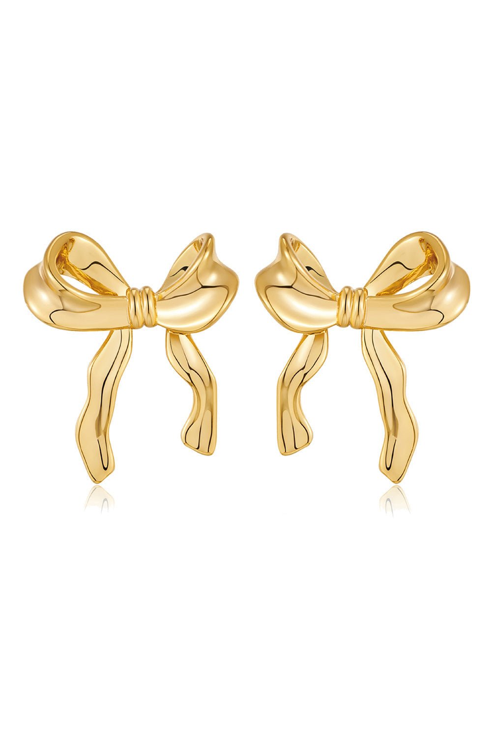 Chloe Design Plated Studded Earrings by Threaded Pear - Free Spirited