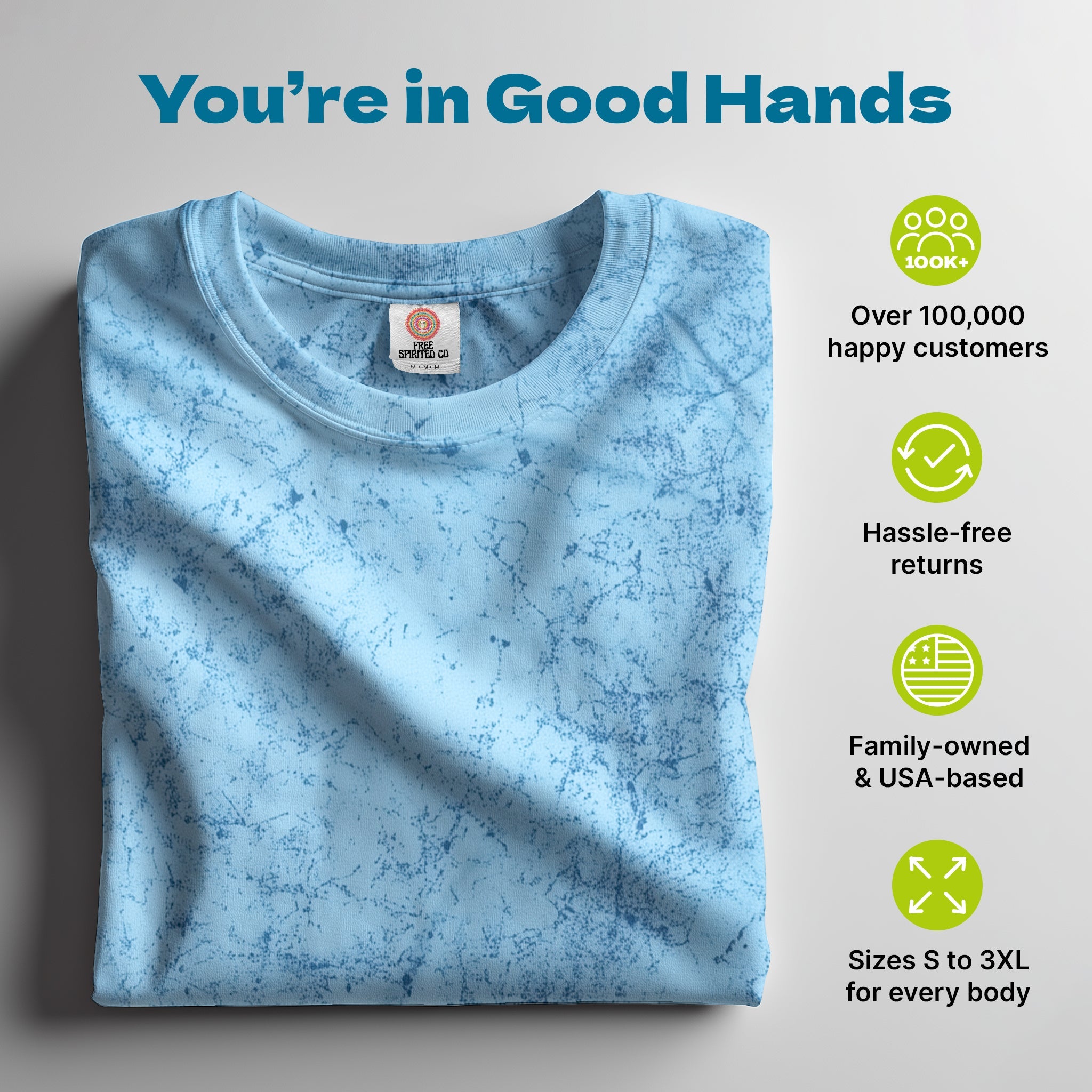 Color Crush Artic Hand - Dyed Comfort Shirt - Free Spirited