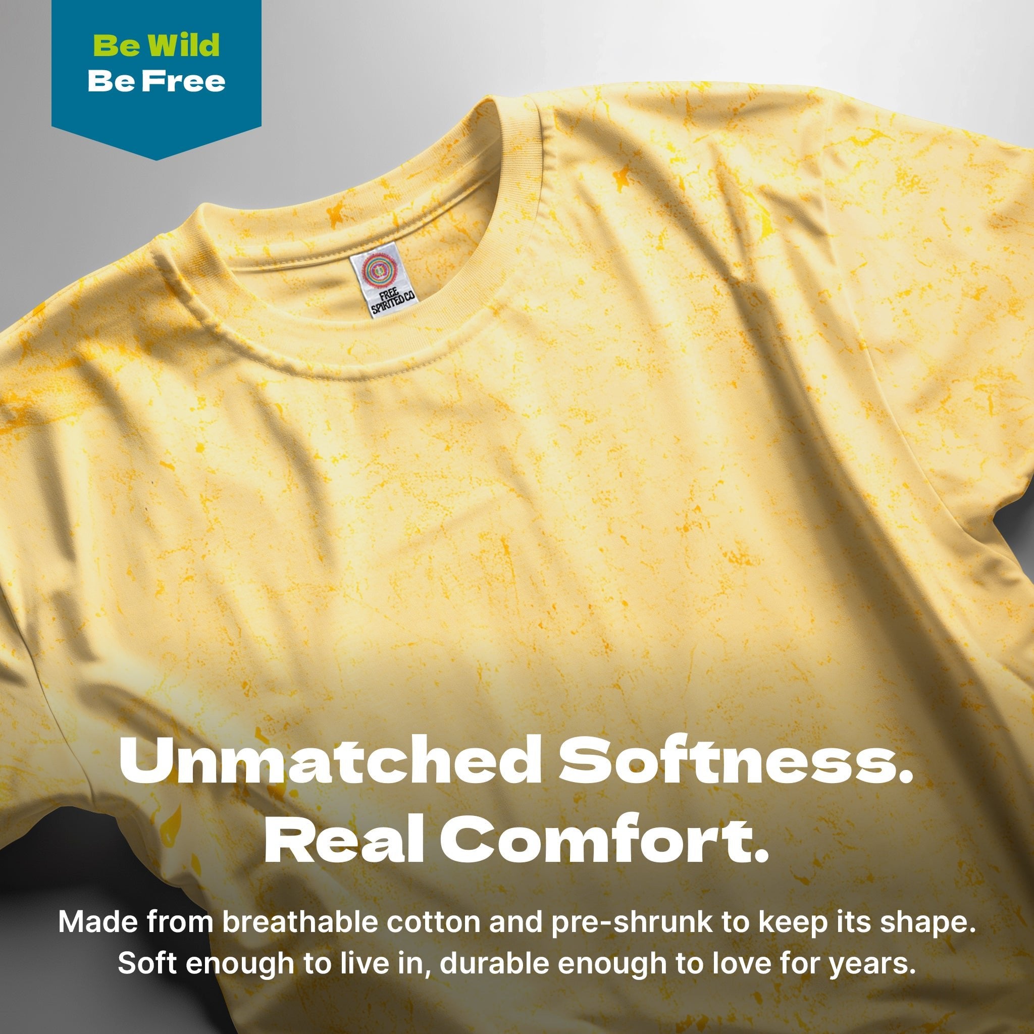 Color Crush Canary Hand - Dyed Comfort Shirt - Free Spirited