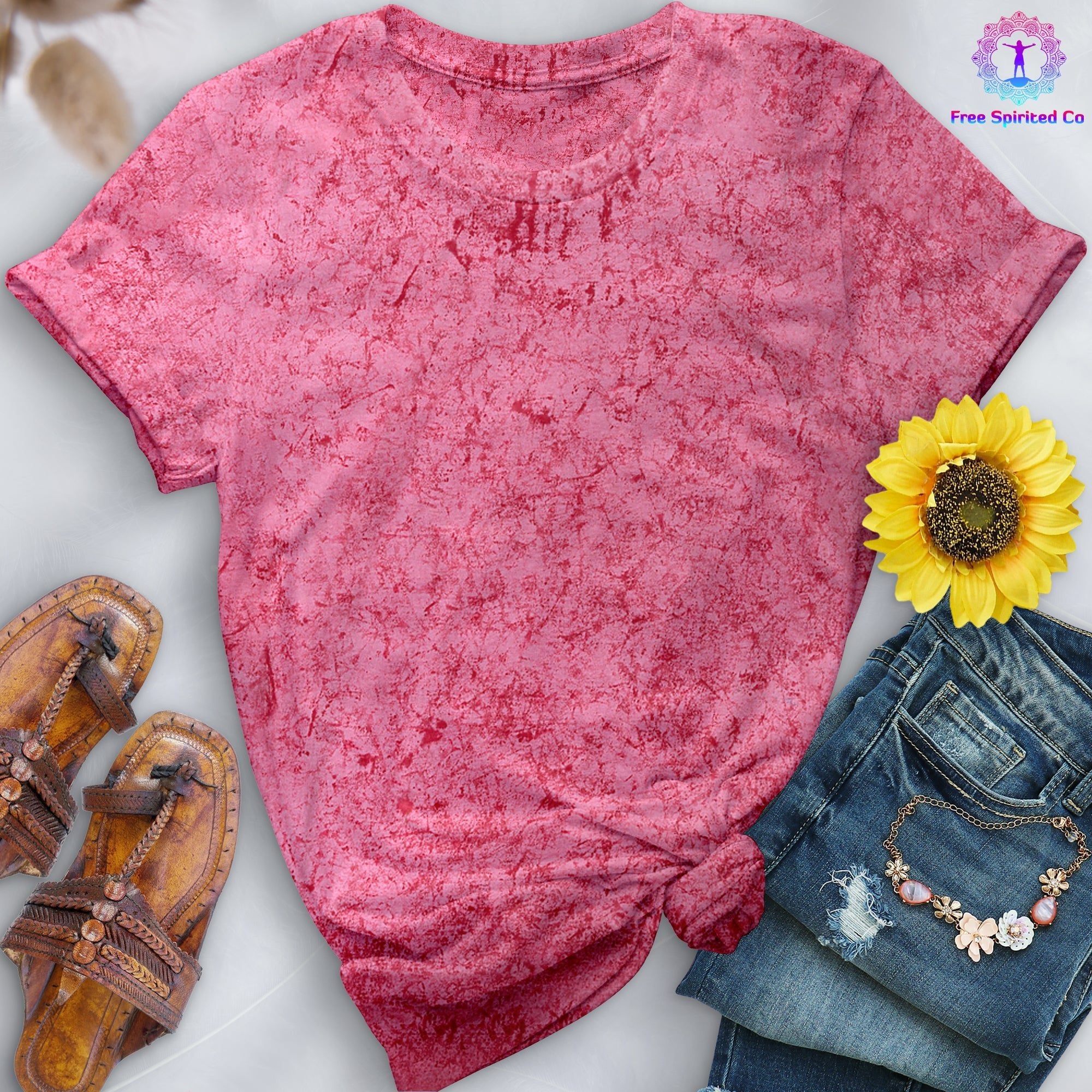 Add Elegance with the Color Crush Rose Hand-Dyed Shirt