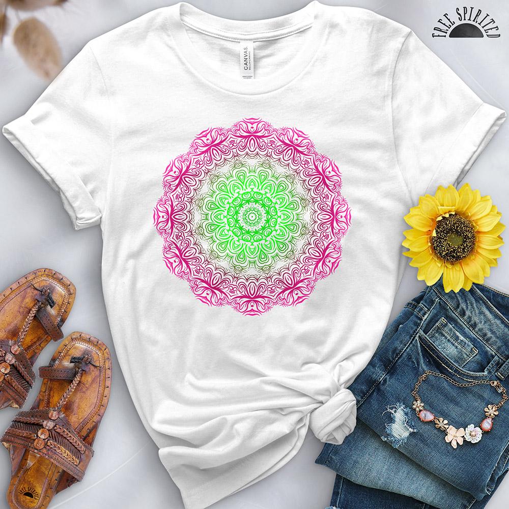 Colorwheel Mandala Tee - Free Spirited