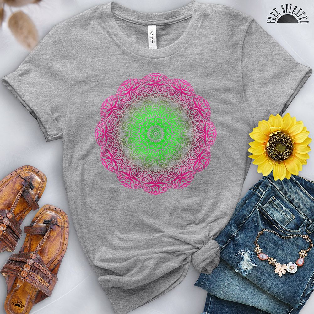 Colorwheel Mandala Tee - Free Spirited