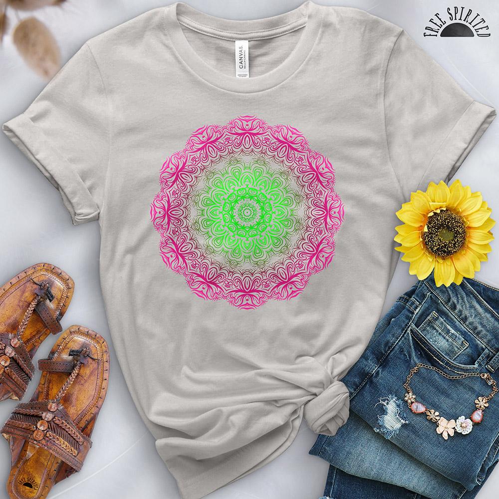 Colorwheel Mandala Tee - Free Spirited