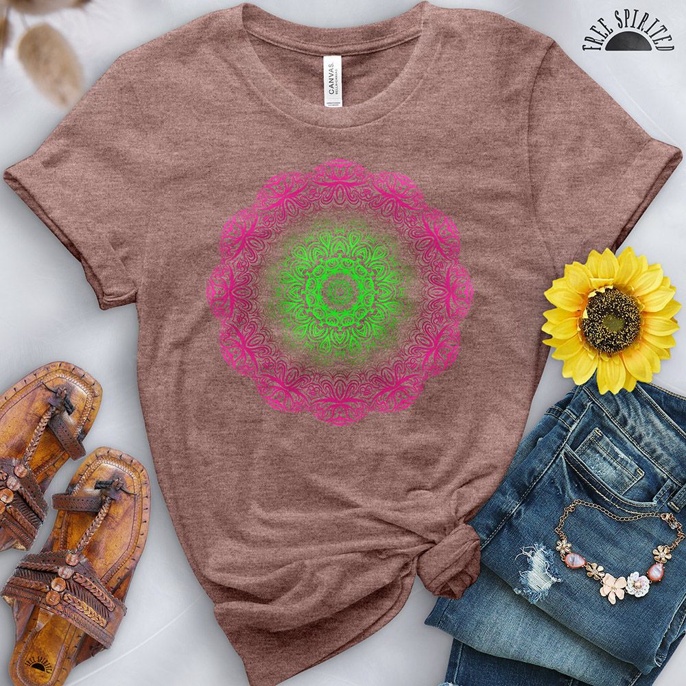 Colorwheel Mandala Tee - Free Spirited