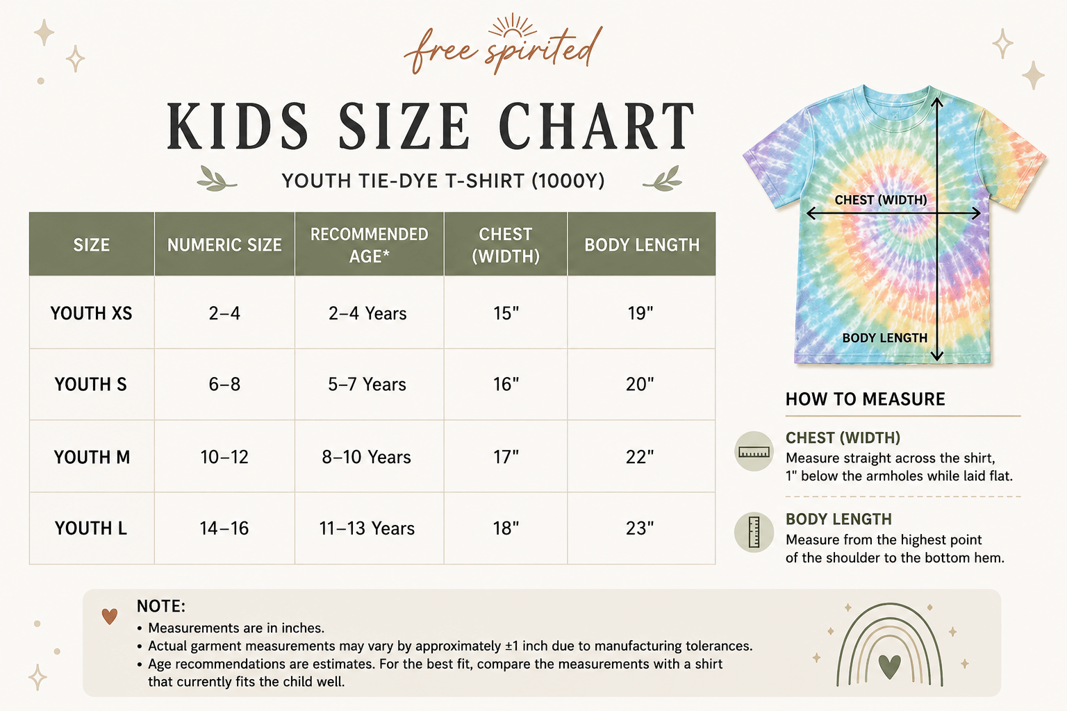 Cotton Candy Premium Hand-Dyed Comfort Kids Shirt - Free Spirited