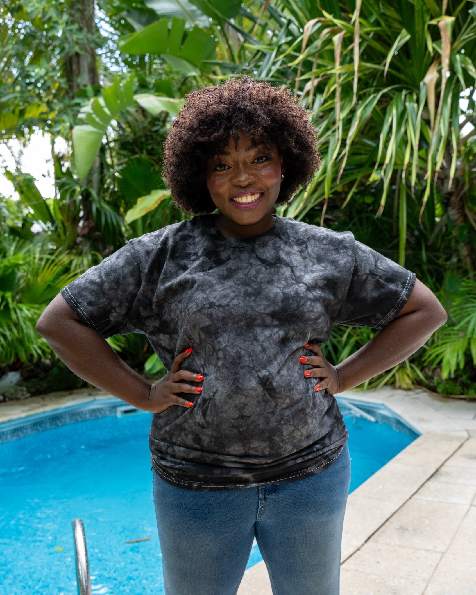 Crystal Black Premium Hand-Dyed Comfort Shirt - Free Spirited
