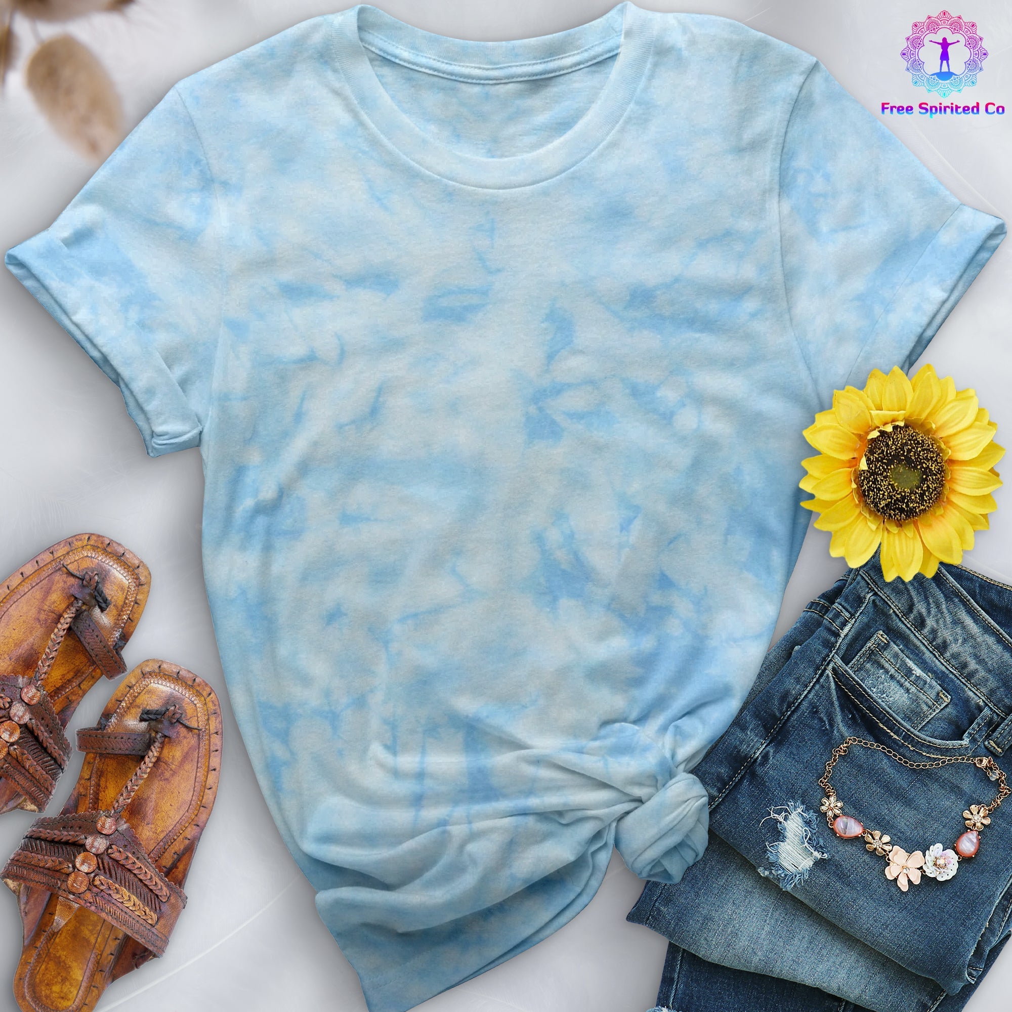 Crystal Carolina Blue Extra Soft Hand - Dyed Shirt - Free Spirited
