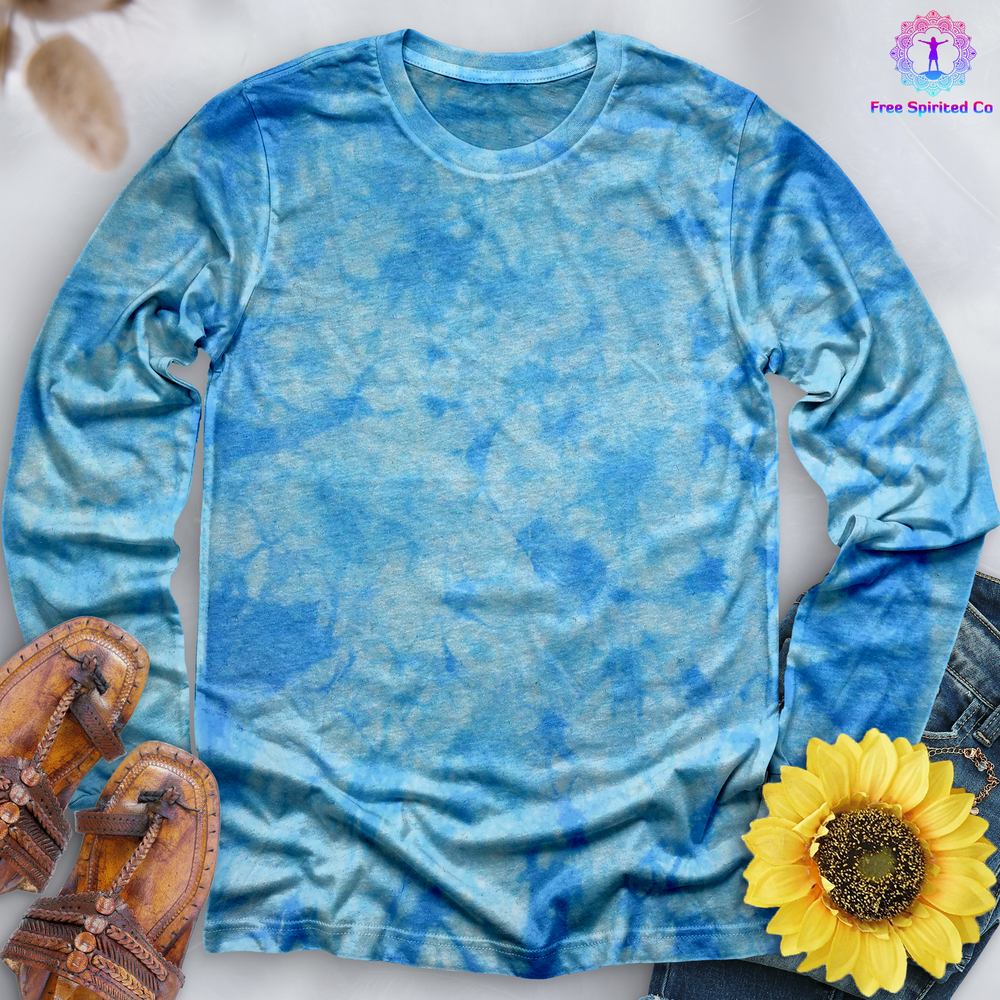 Crystal Carolina Blue Hand Dyed Long Sleeve - Free Spirited