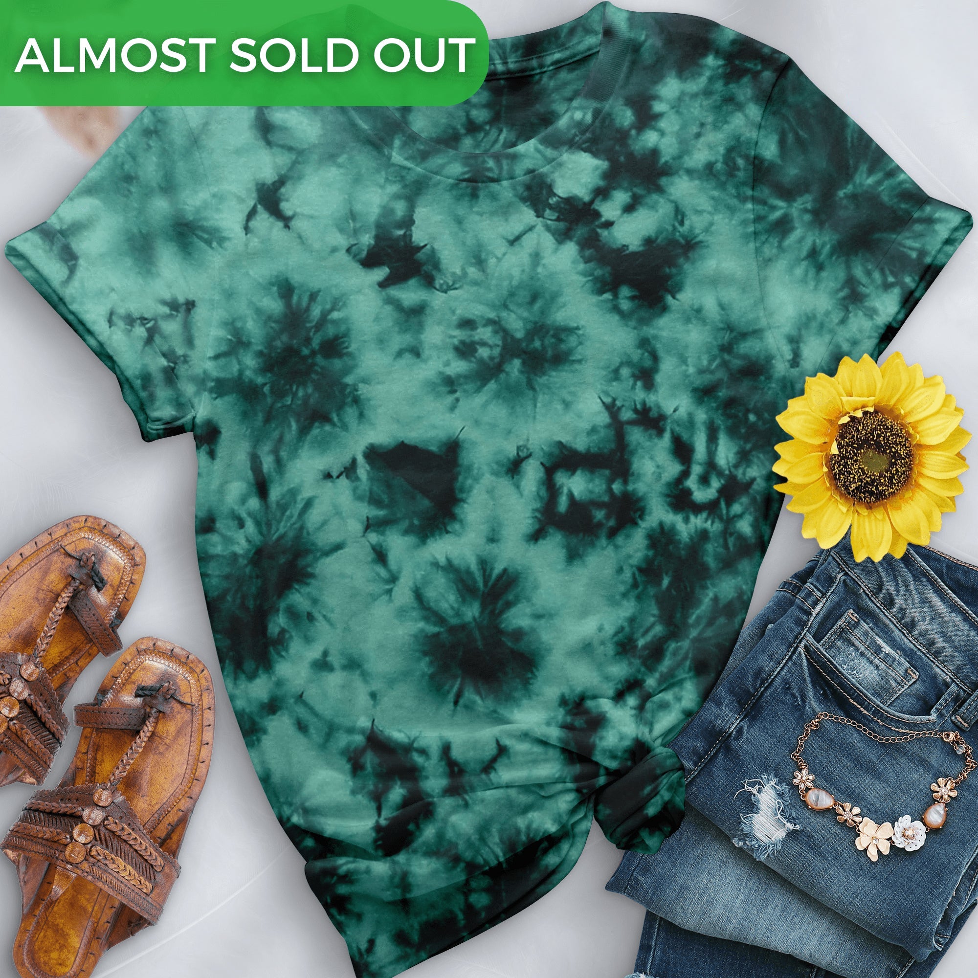 Crystal Jade Premium Hand-Dyed Comfort Shirt - Free Spirited