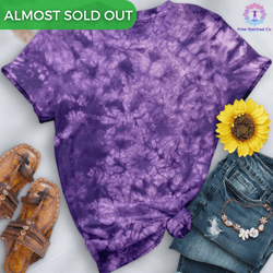 Crystal Purple Premium Hand - Dyed Comfort Shirt - Free Spirited