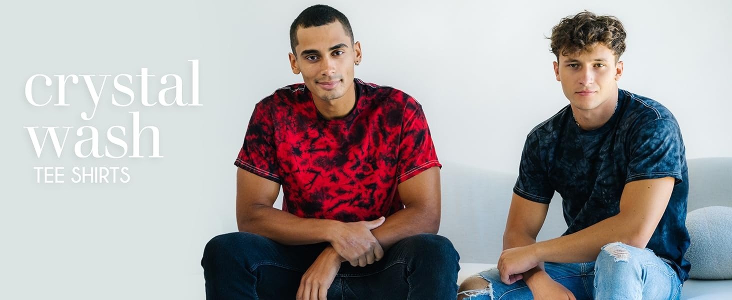 Crystal Red & Black Premium Hand - Dyed Comfort Shirt - Free Spirited