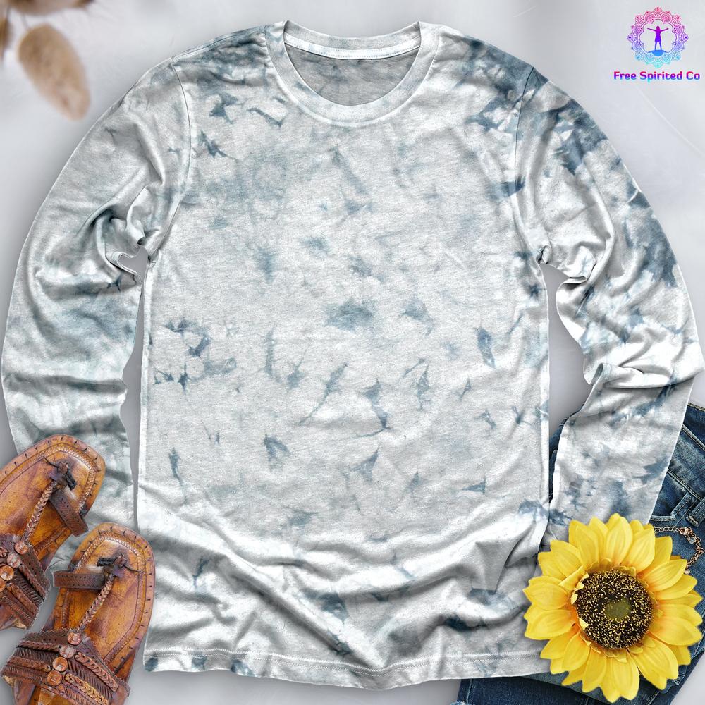 Crystal Silver Hand Dyed Long Sleeve - Free Spirited