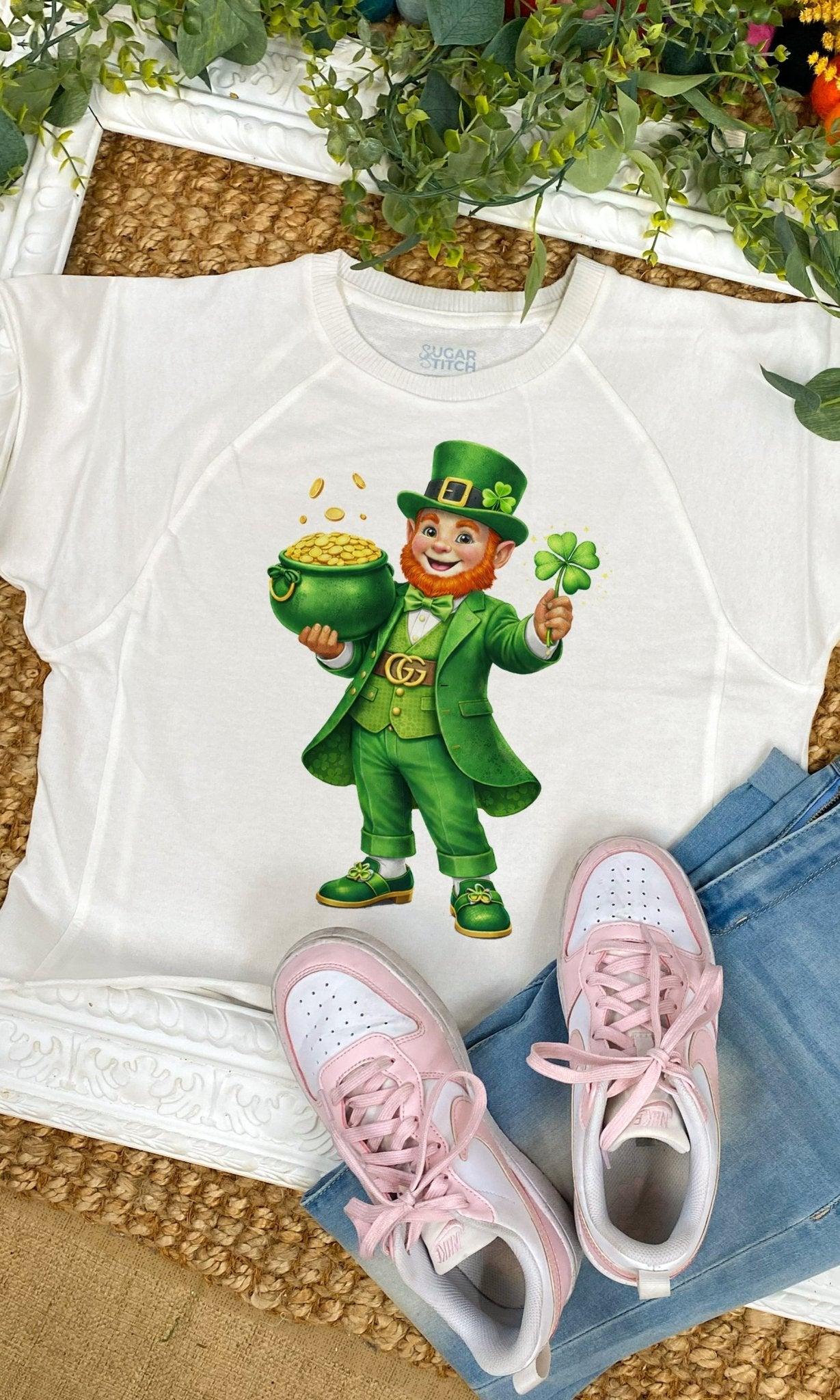 Dapper Leprechaun Graphic Edgy Shirt - Free Spirited