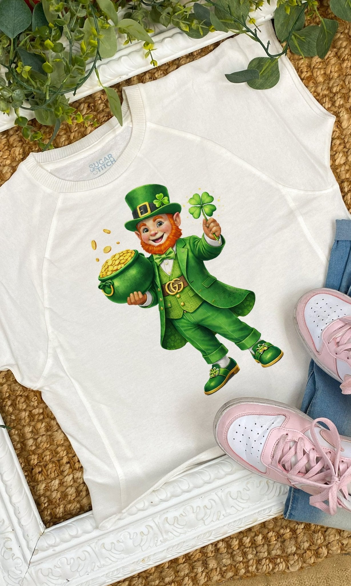 Dapper Leprechaun Graphic Edgy Shirt - Free Spirited