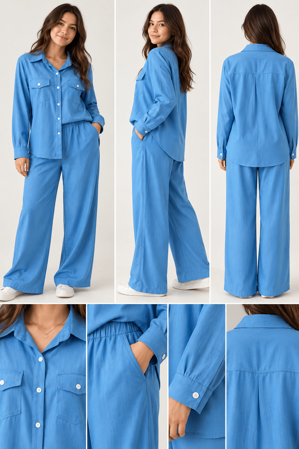 Denim Suit Pajamas - Free Spirited
