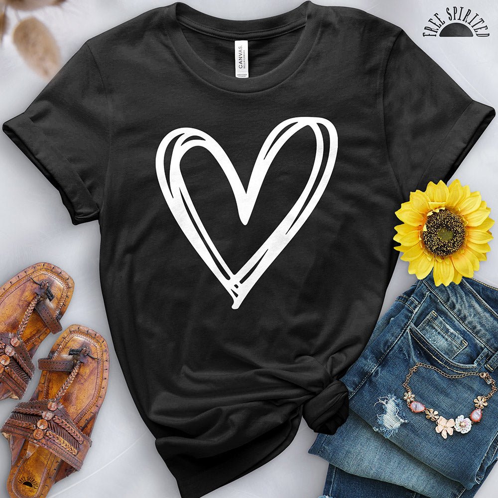 Double Heart Tee - Free Spirited