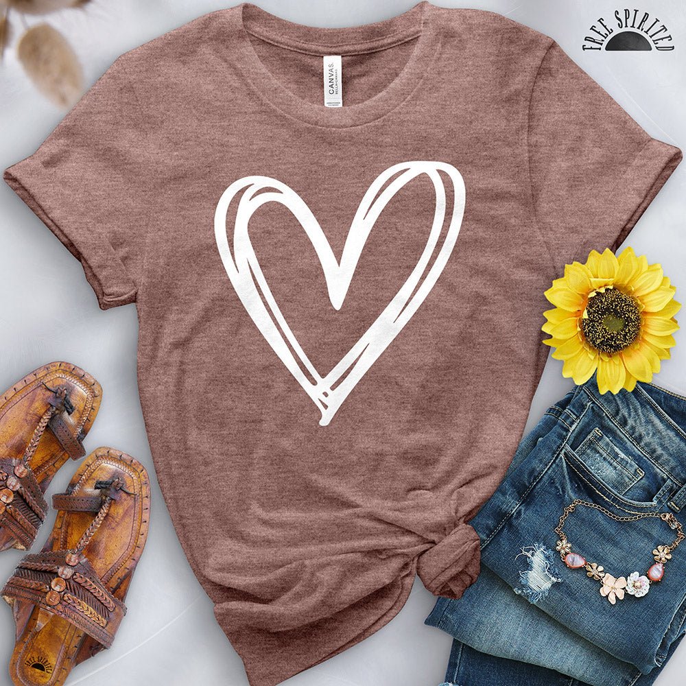 Double Heart Tee - Free Spirited